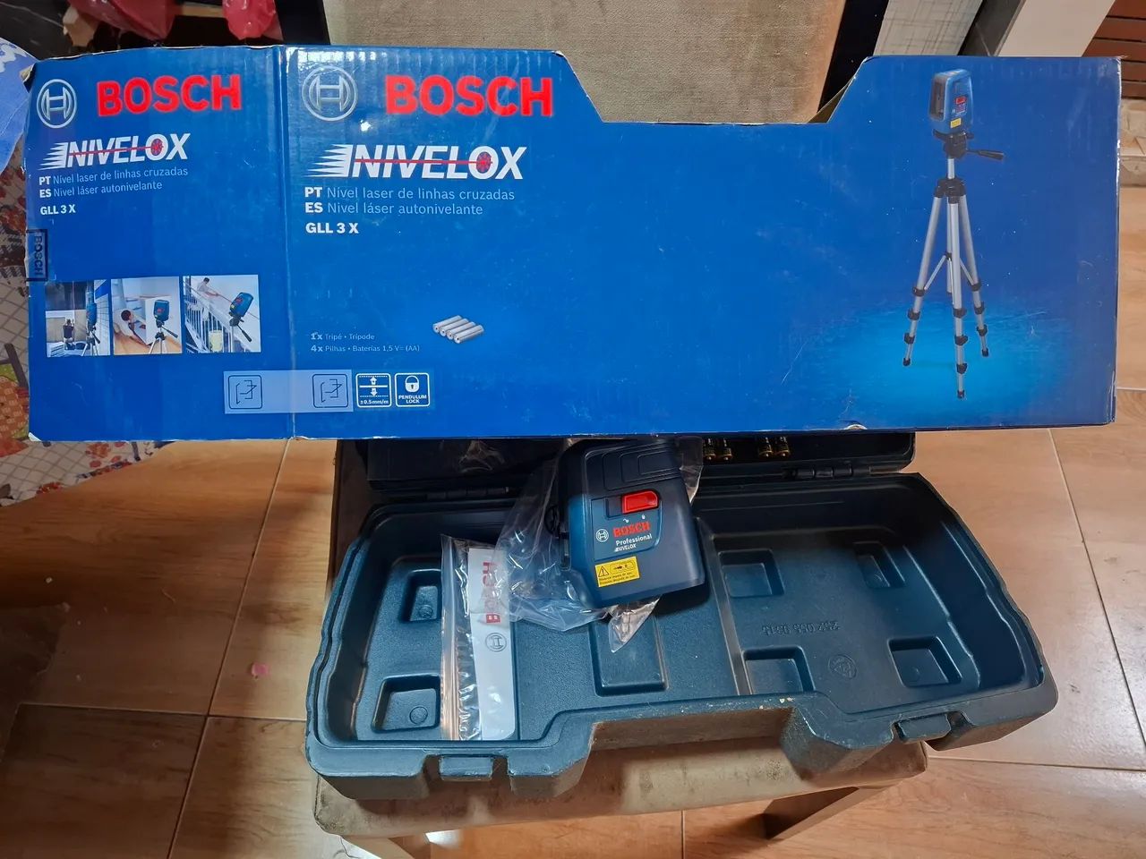 Nível a laser com tripé Boch - Foto 2