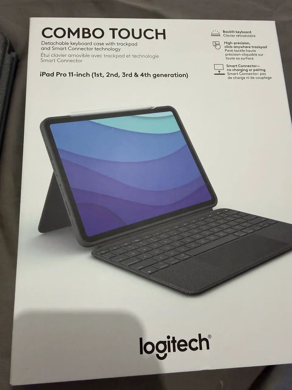 Combo touch logitech para iPad Pro de 1ª, 2ª, 3ª e 4ª geração de 11 polegadas.
