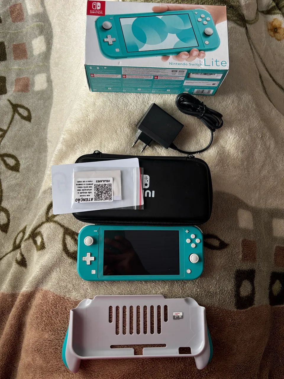 Nintendo Switch Lite + SD128 + Case e Acessórios  - Foto 5
