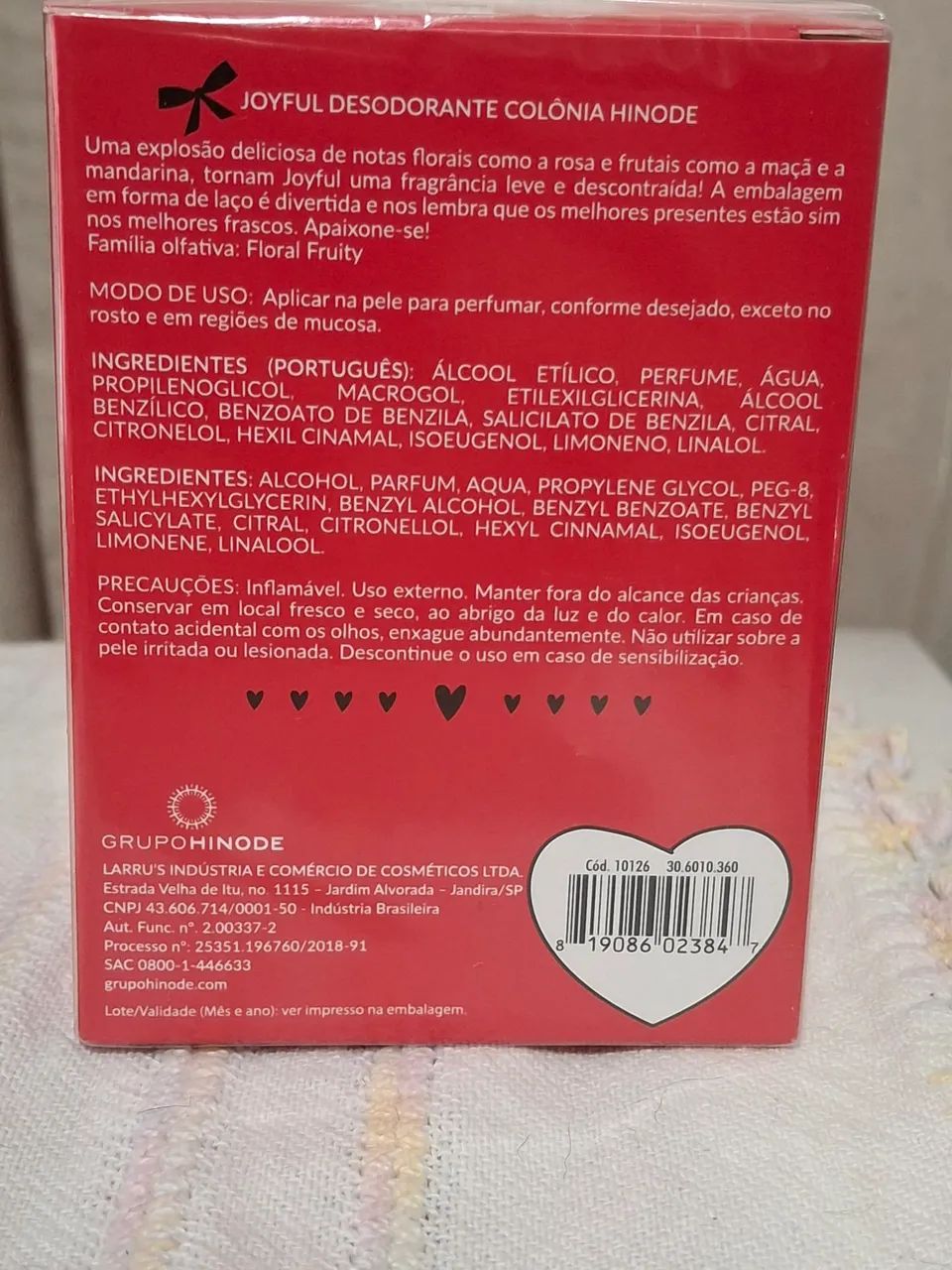 Deo Colônia Joyful Hinode 100ml  - Foto 3