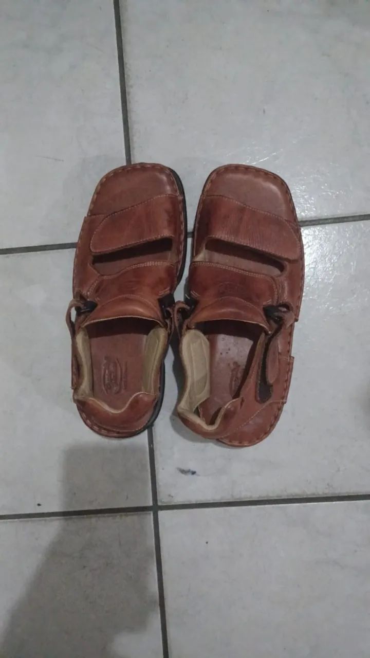 SANDÁLIA MASCULINA COURO