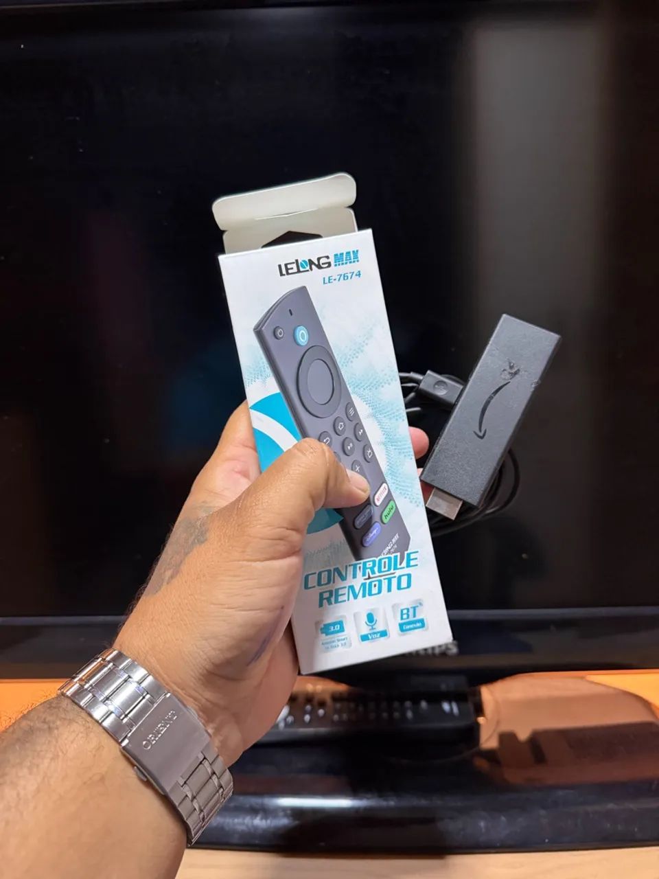 Tv 32 Philips com Fire Stick smart tv  - Foto 5