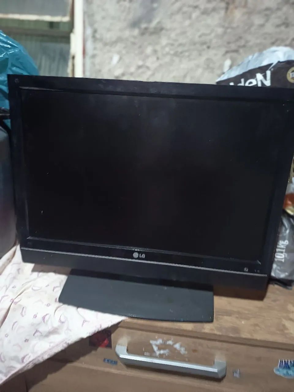 TV LG funcionando 