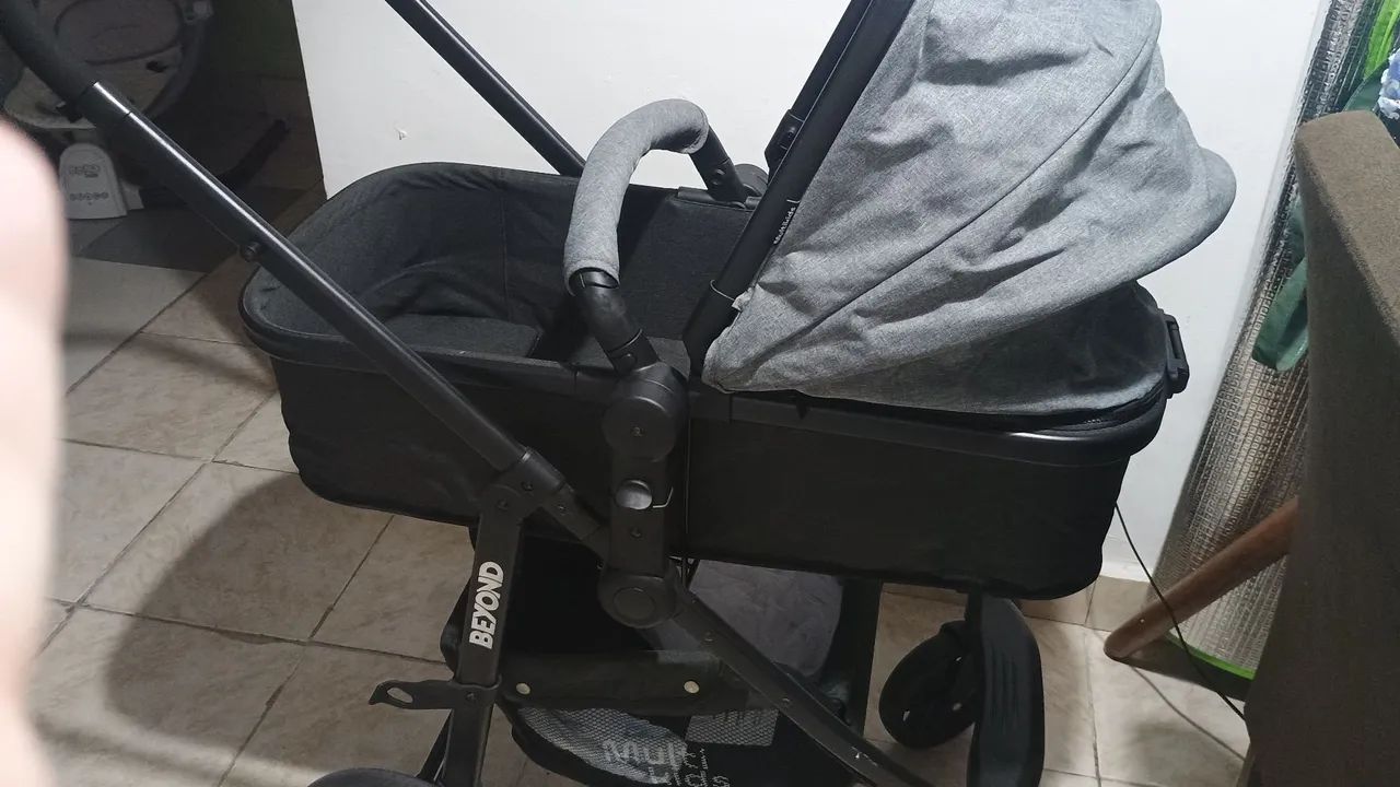 Carrinho de bebê 2 em 1 carrinho com Moisés  - Foto 2