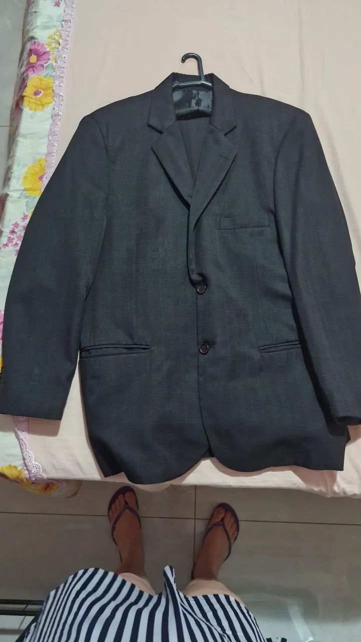 Paletó com Calça Pretos