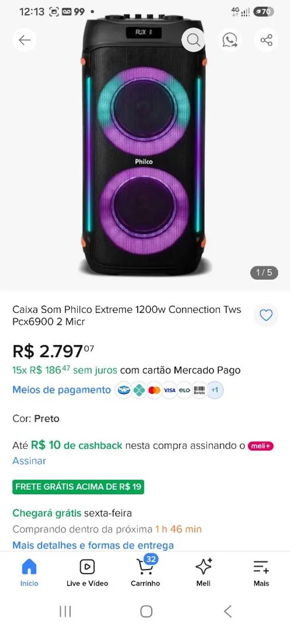 Caixa de som pcx6900