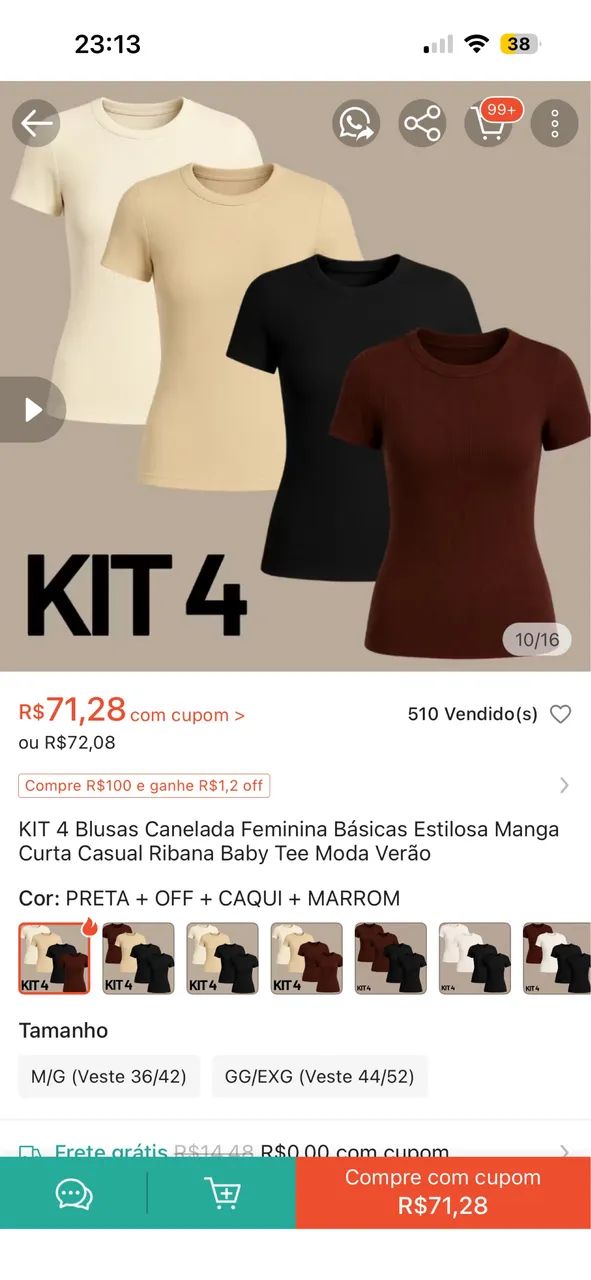 Blusa Canelada