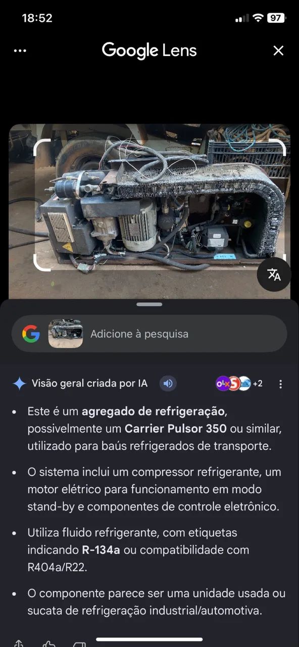 compressor de refrigeracao de caminha bau - Foto 2
