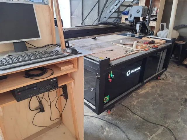 ROUTER CNC INDUSTRIAL - SEMI NOVA - MAKCNC - AREAL UTIL 2500 X 1800mm - Foto 4