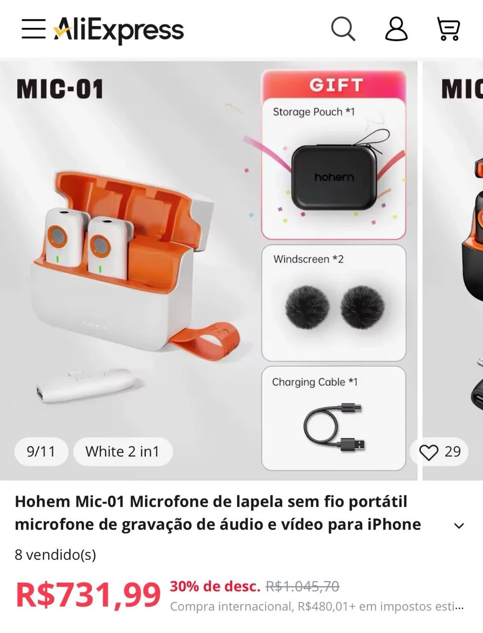 Microfone sem fio Hohem - Foto 5