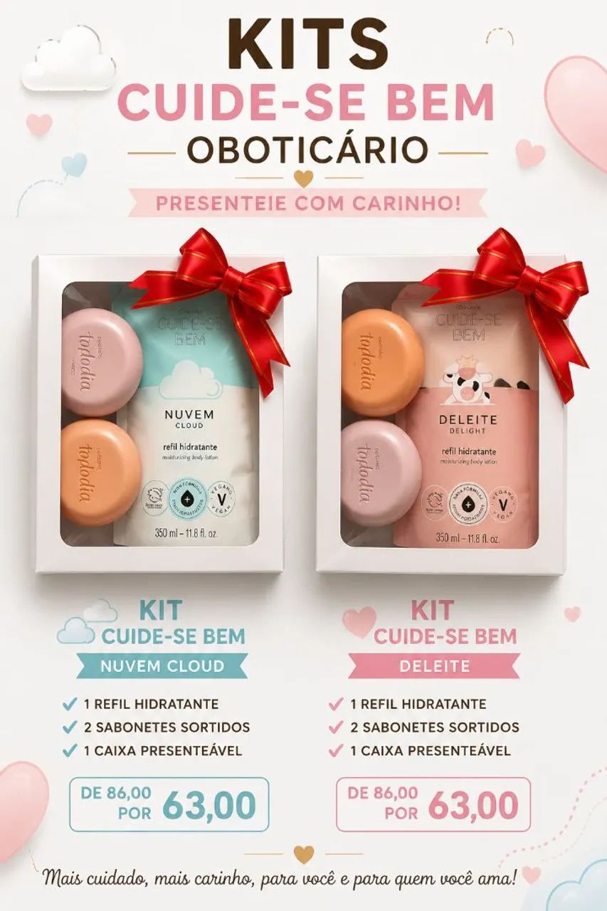Kits Boticário e Natura  - Foto 4