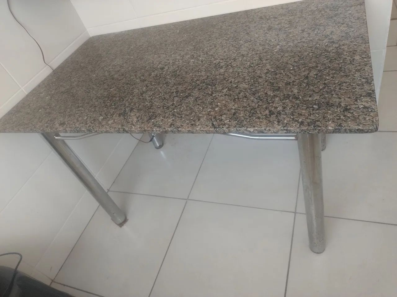 Mesa Granito pés cromados  - Foto 3