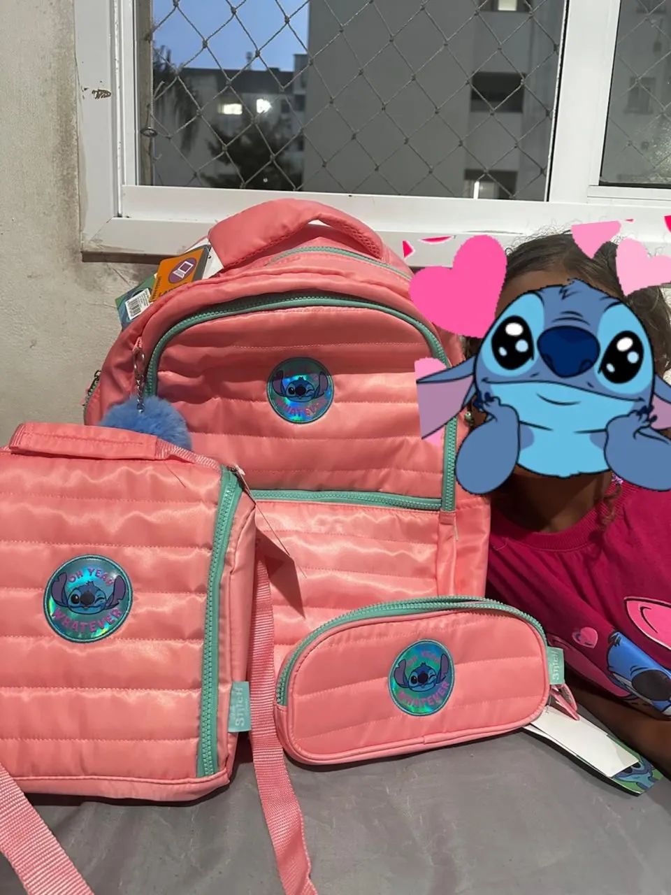 Mochila e lancheira Stitch original 