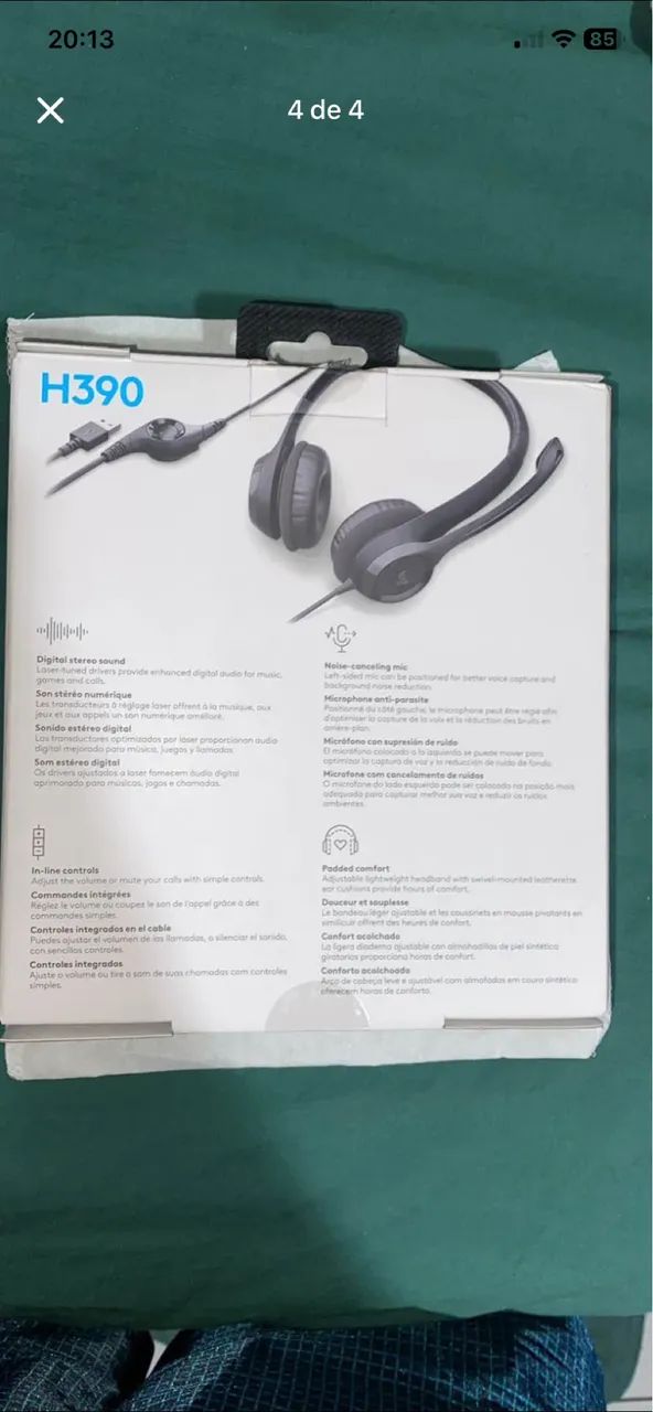 Fone logitec novo  - Foto 3