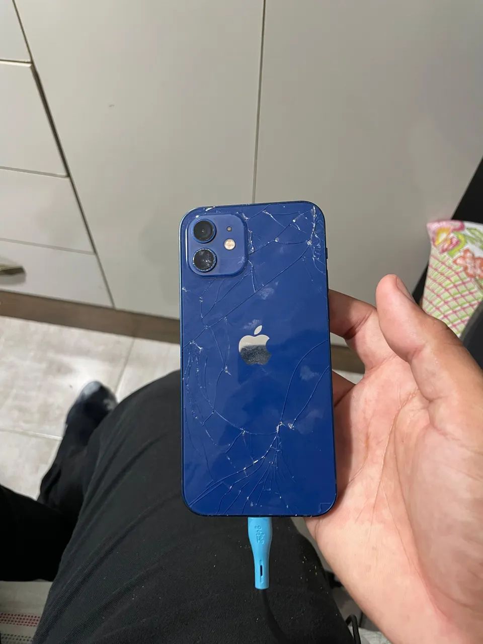 iPhone 12 azul 256gb - Celulares e Smartphones - Porto Grande