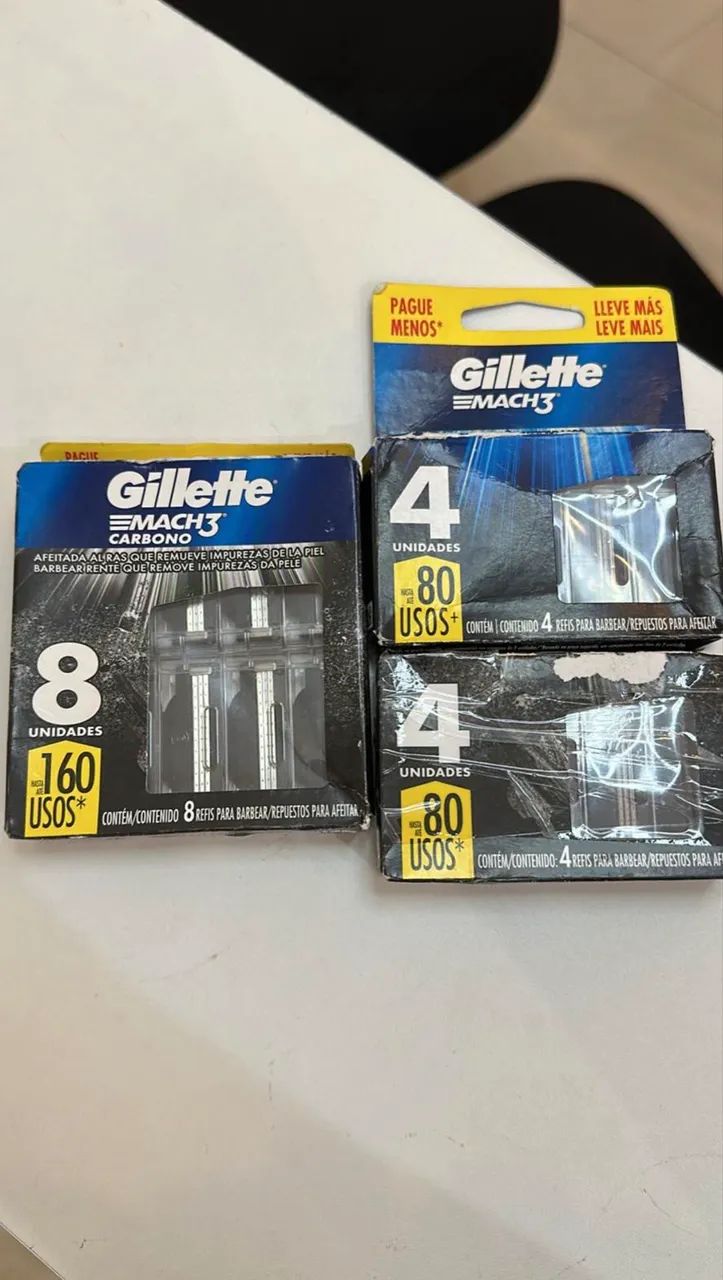 Gillette mach 3 carbono 