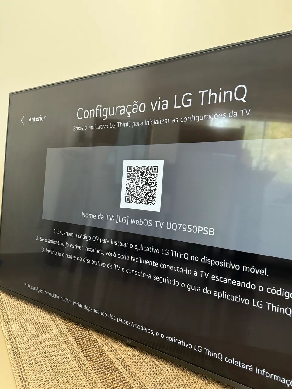 TV LG Smart 55 4K ThinQ IA + Suporte - Foto 5