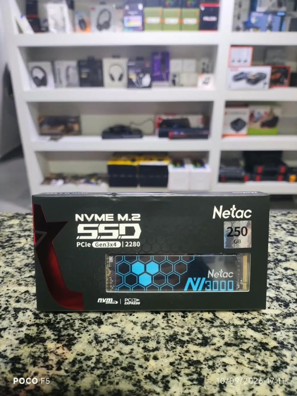 SSD NVMe M.2 Netac NV3000 250GB
