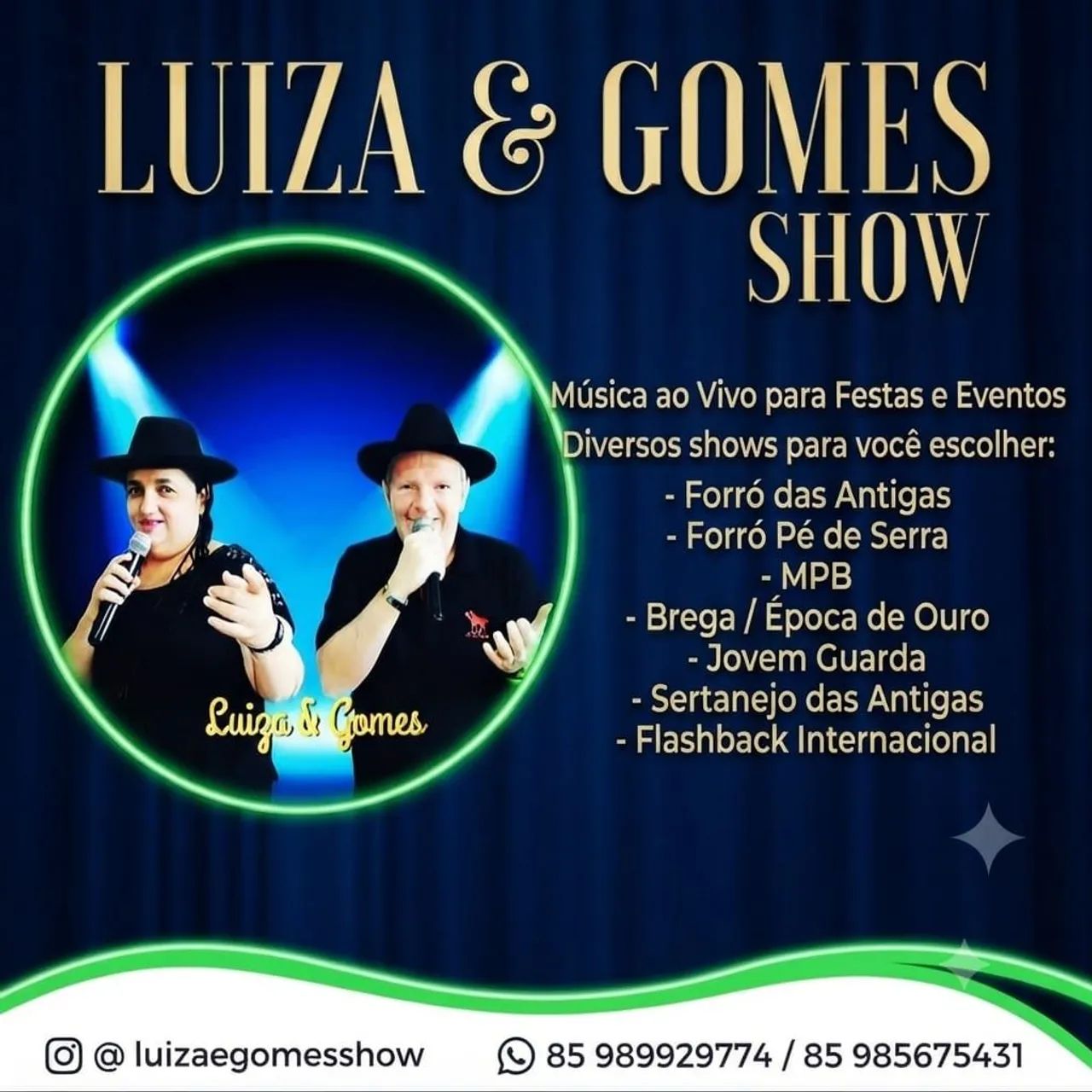 Luiza e Gomes Show Música ao Vivo