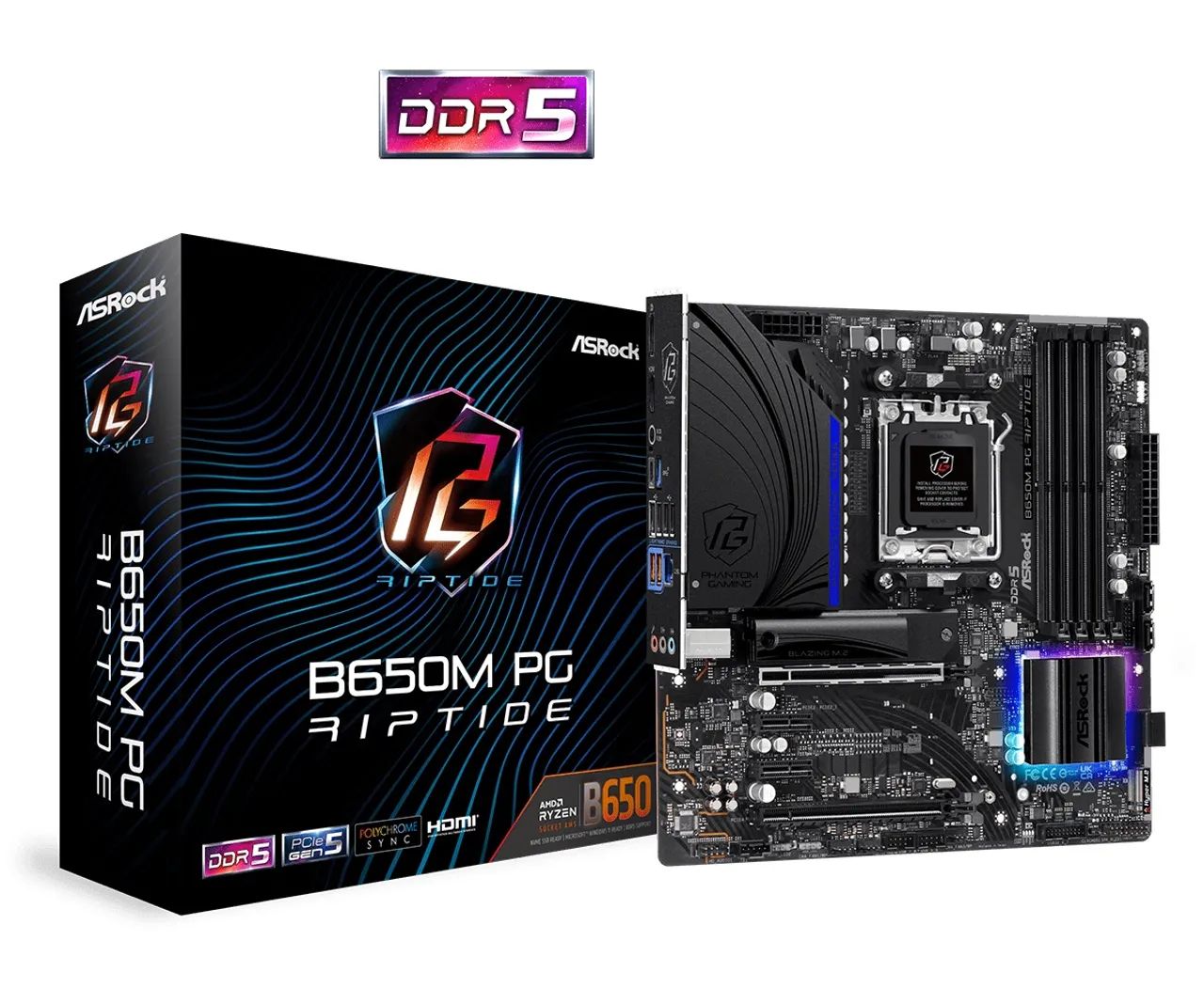 B650m As Rock Riptide + ryzen 5 7600x  - Foto 3