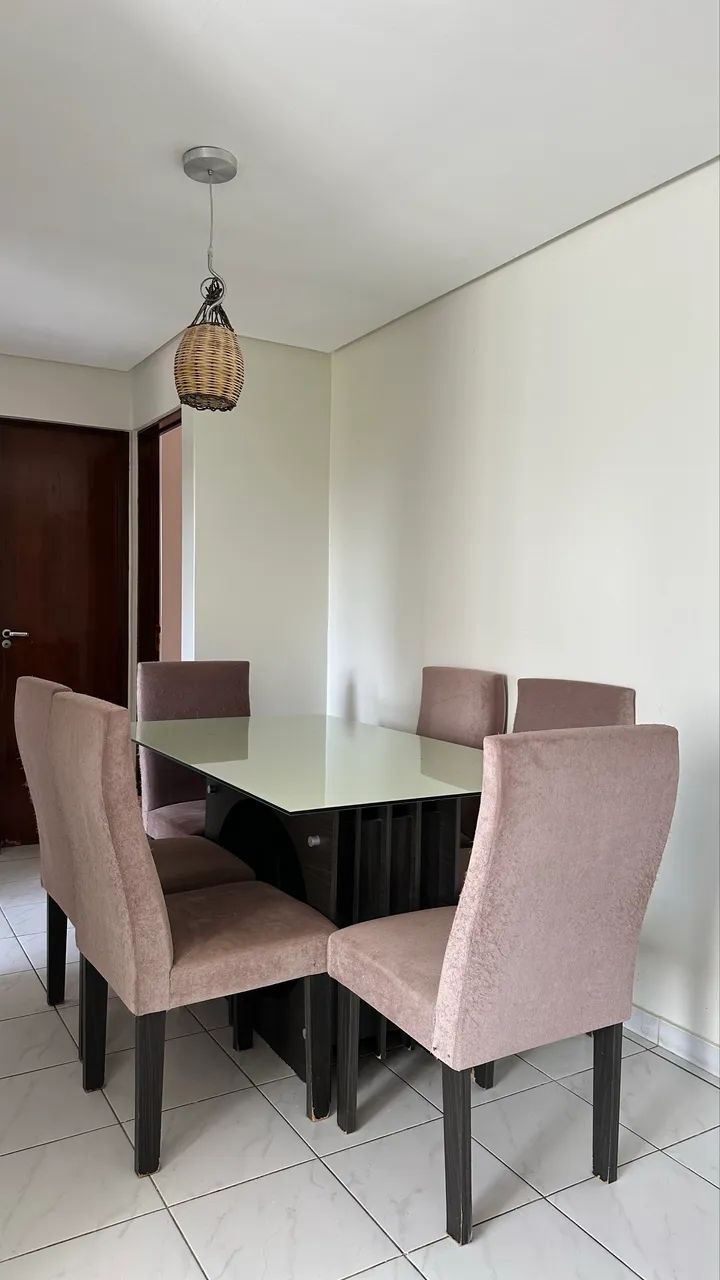 DINING TABLE WITH 6 CHAIRS, RECTANGULAR487296114235822085