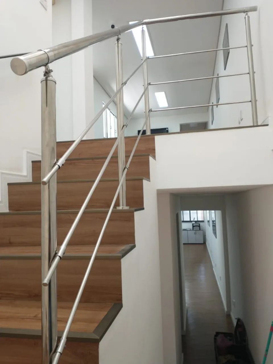 Guarda corpo em aço inox com 3 paralelas - Foto 6