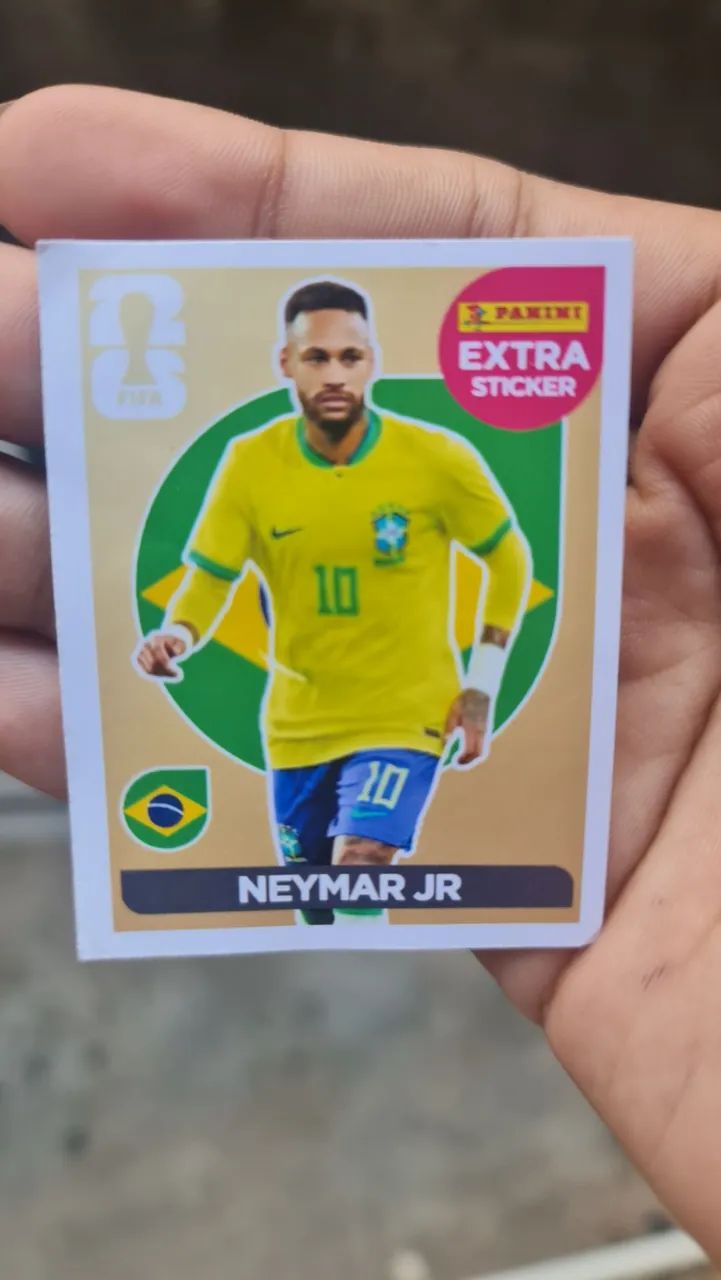 Figurinha do Neymar De ouro da copa do mundo - Foto 3