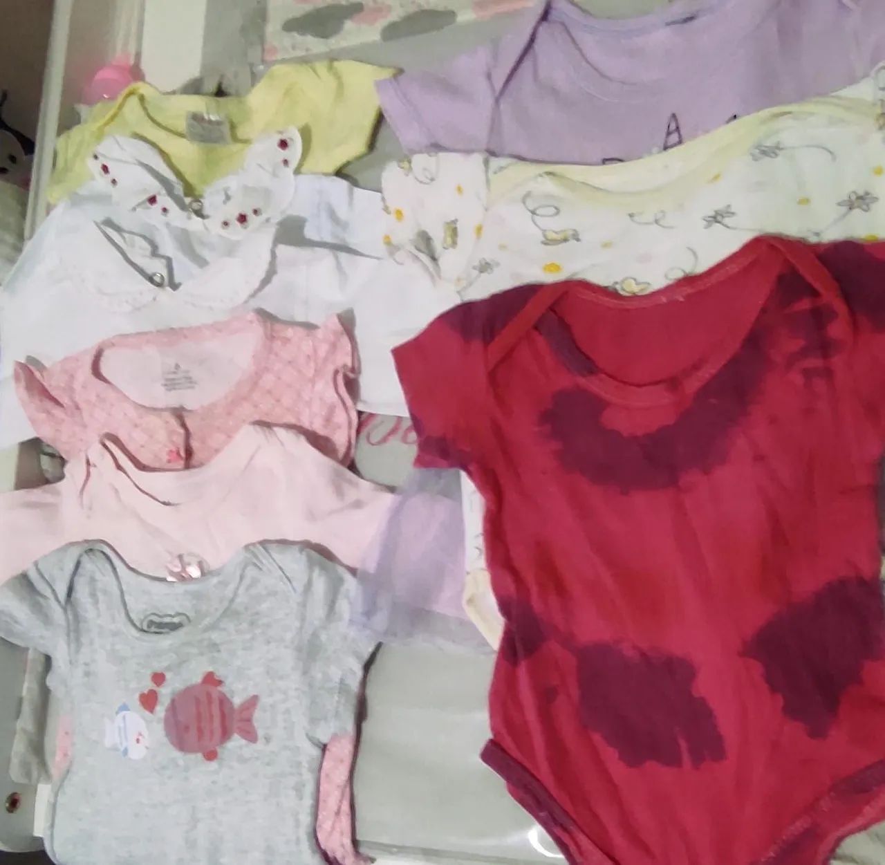 Lote 69 peças Roupas bebê menina  - Foto 3