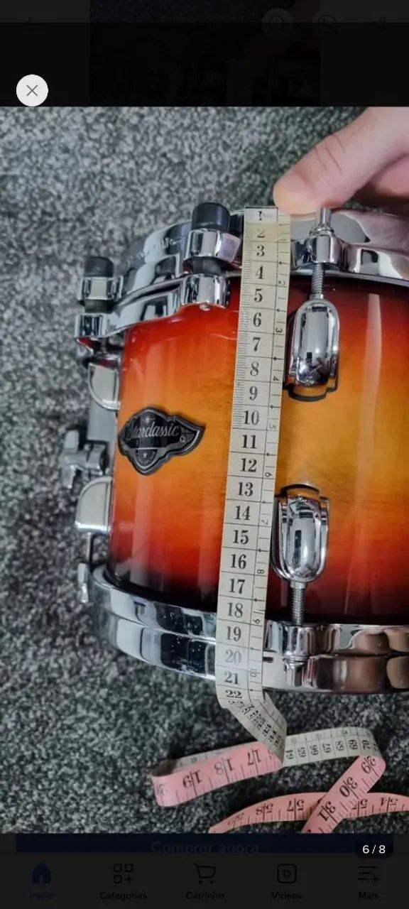 Tom 8 tama starclassic excelente estado! - Instrumentos musicais