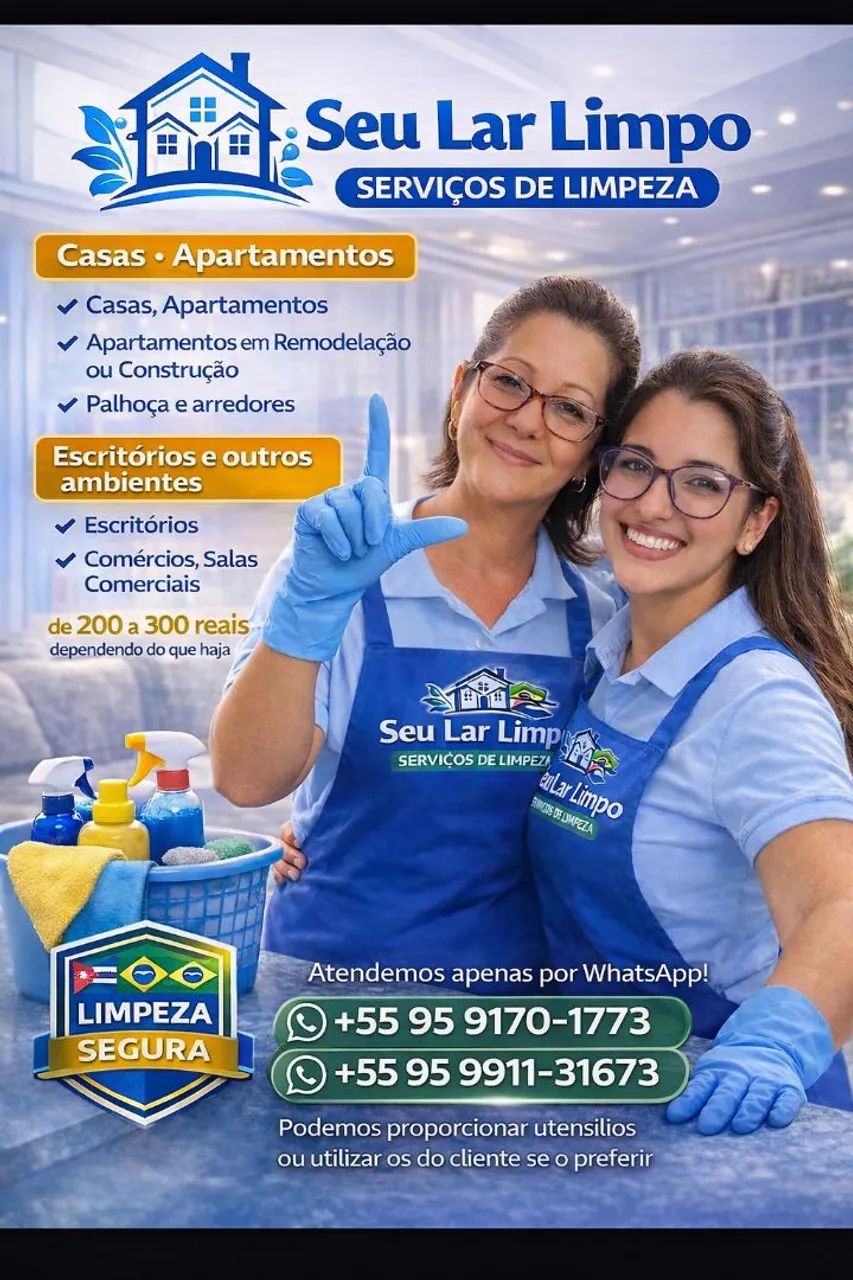 Mais que limpeza, confiança e capricho ?