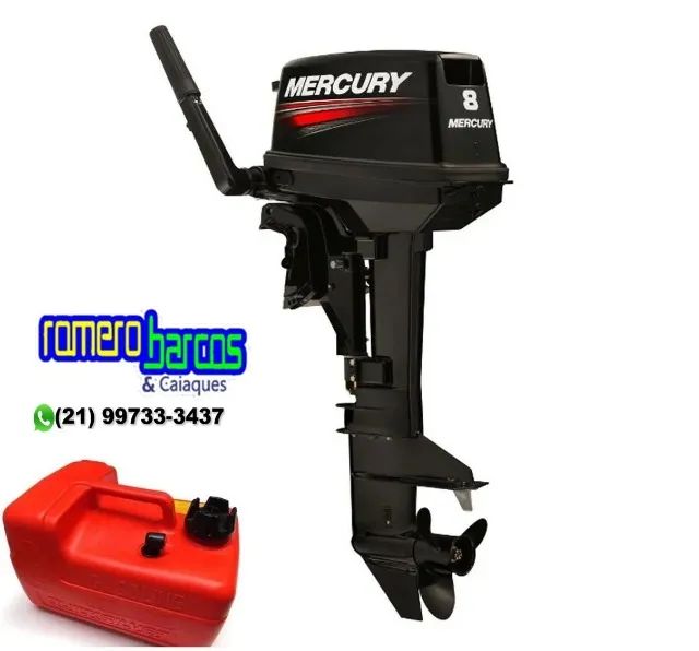 MOTOR MERCURY 8 HP ENTREGA IMEDIATA - Foto 4