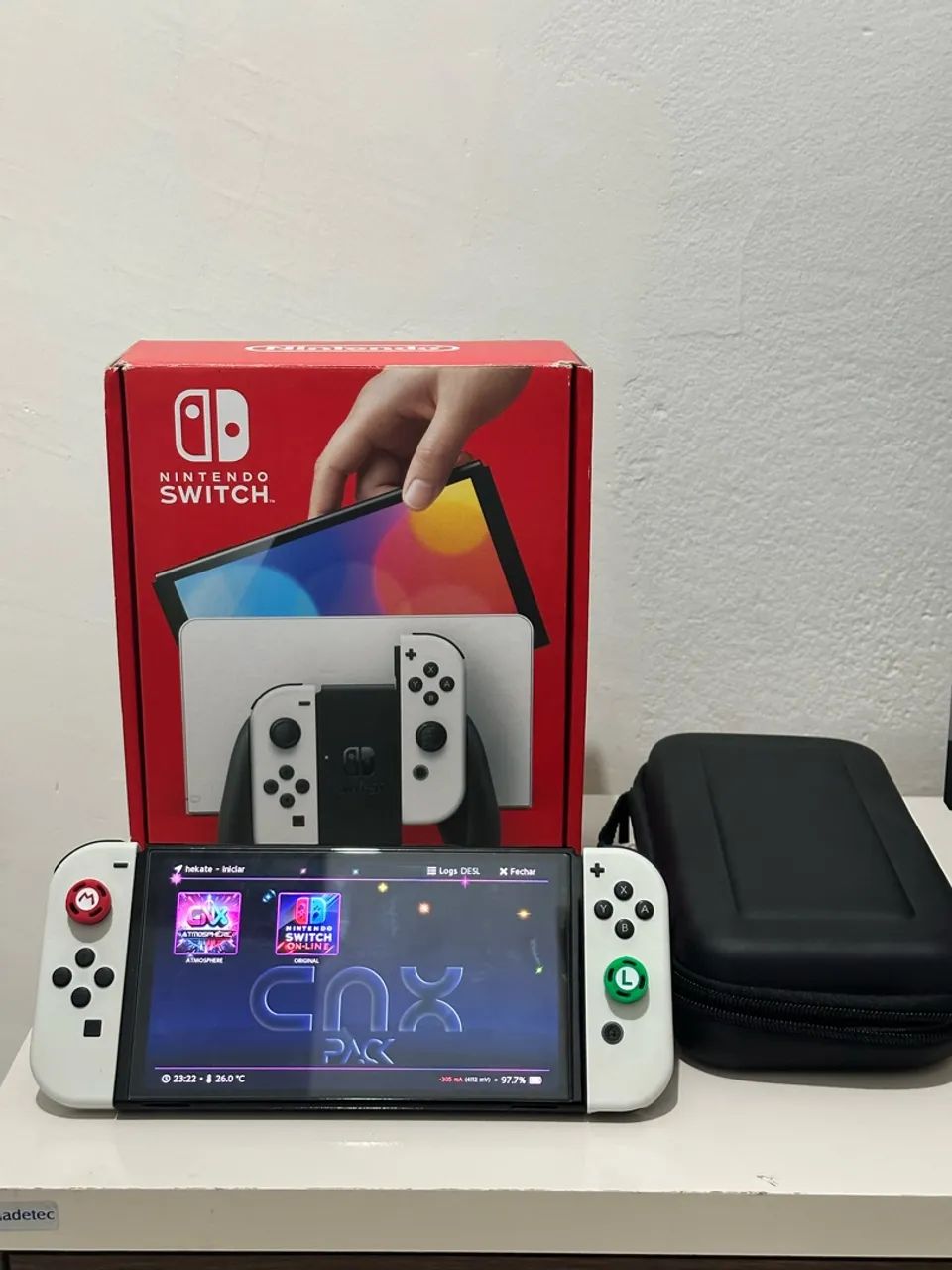 Nintendo Switch Oled - Desbloqueado 256GB - Foto 2