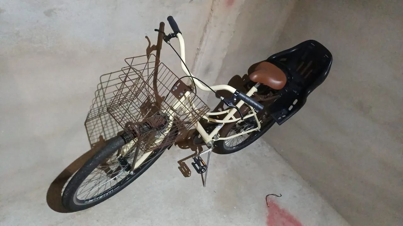 Bicicleta com cadeirinha e garupa - Foto 3
