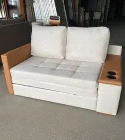 Sofá Cama com Baú e Porta Copos 1,59m - Promoção!!