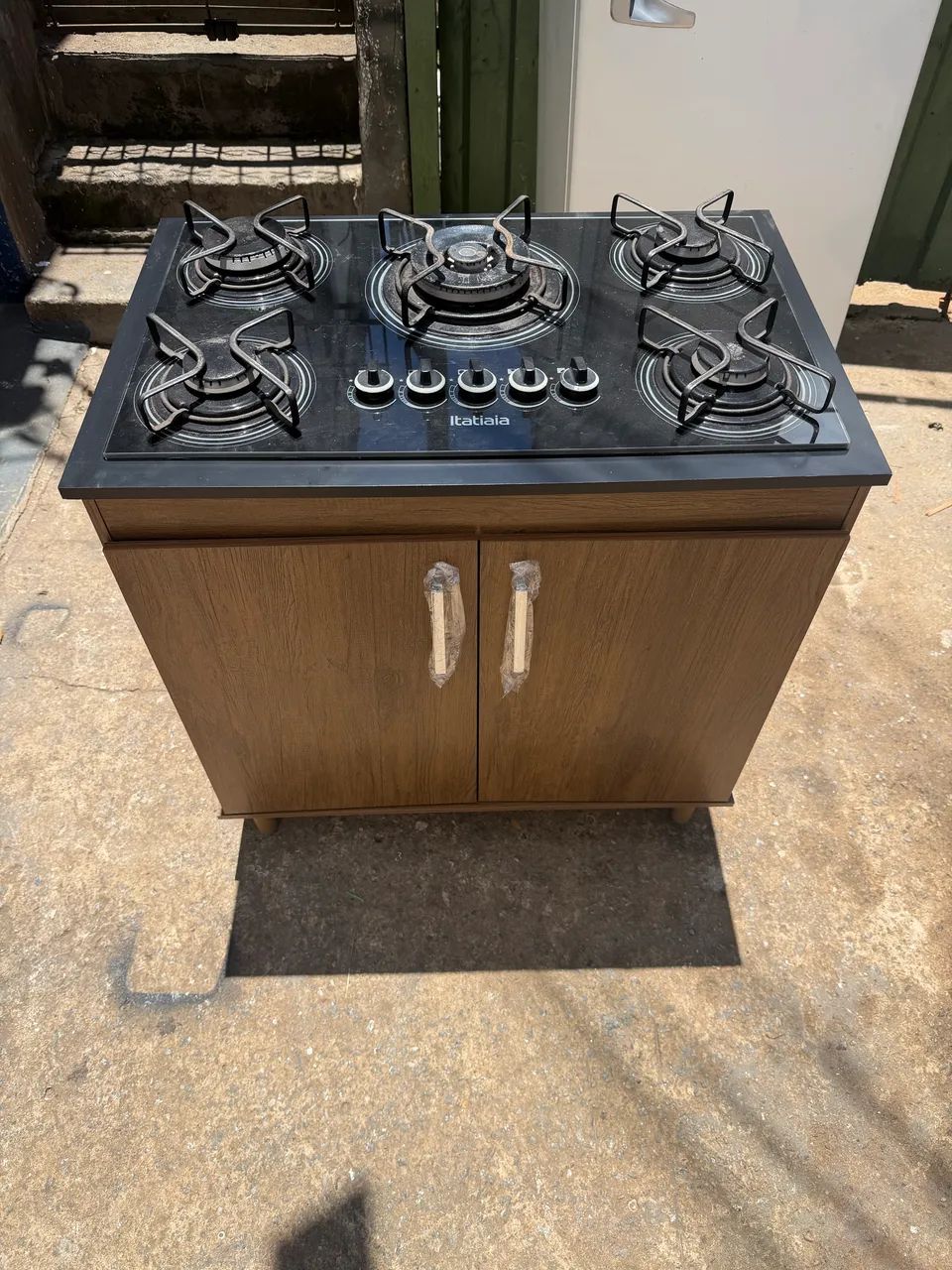 Fogão cooktop com balcão funcionando perfeitamente combino entrega 