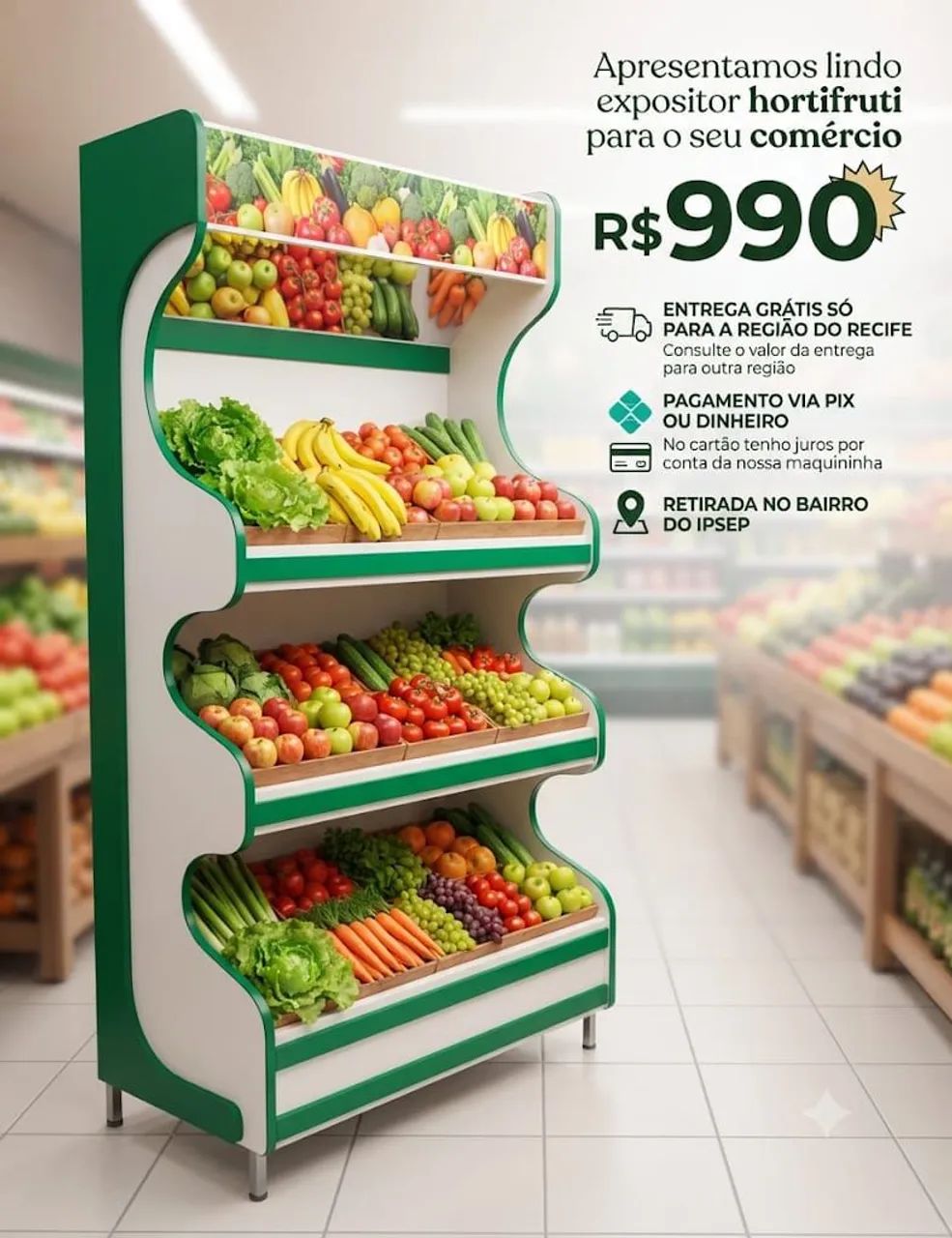 Expositor Hortifruti no valor de r$ 990 - Foto 5