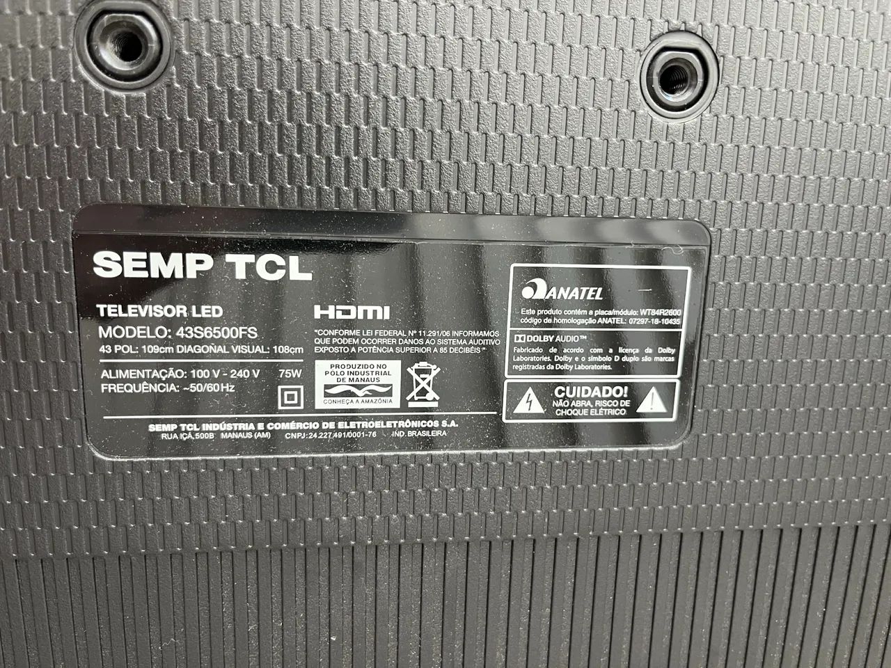 TV TCL 43 polegadas  - Foto 2