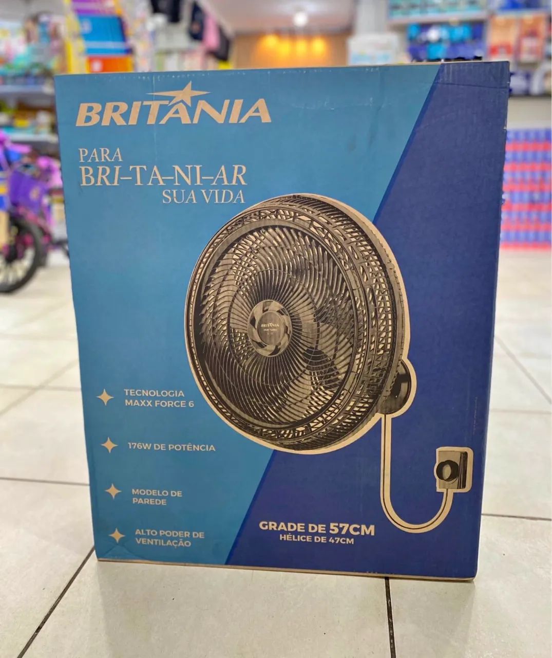 VENTILADOR BRITÂNIA 57 DE PAREDE NA PROMOÇÃO ?
