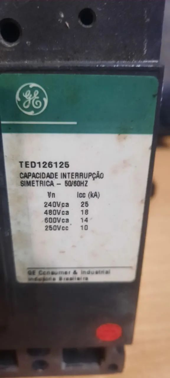Disjuntor GE 250A / 200A / 125A / 100A / 70A  - Foto 4