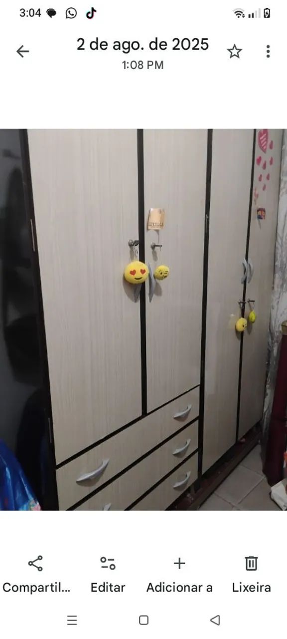 Guarda roupa casal madeira .750,00 - Foto 3