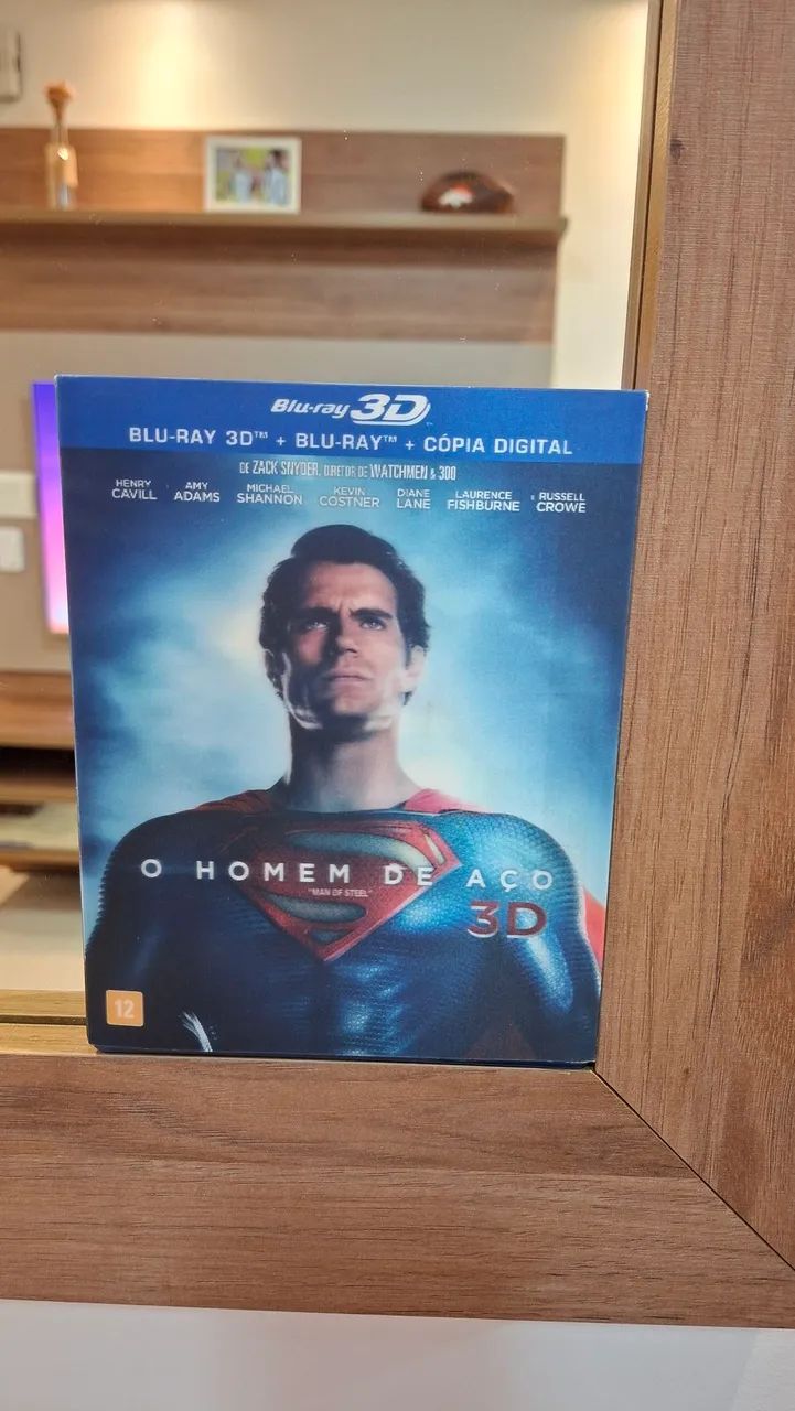 RARO! O Homem de Aço Blu-ray + 3D Original | Superman | Colecionador - Foto 6
