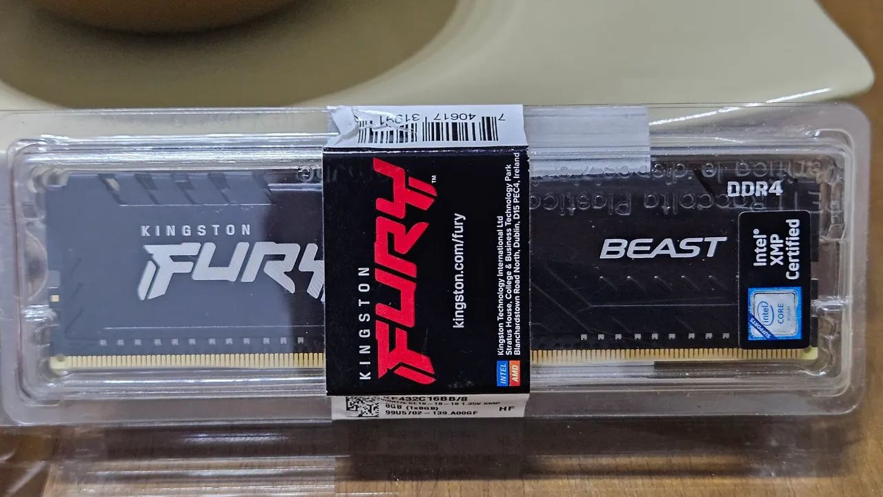 Memória RAM 8GB Kingston DDR4 3200Mhz CL16 - Foto 2