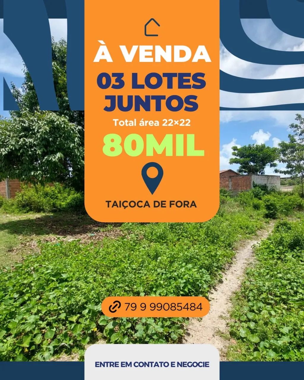Terreno na taiçoca de fora