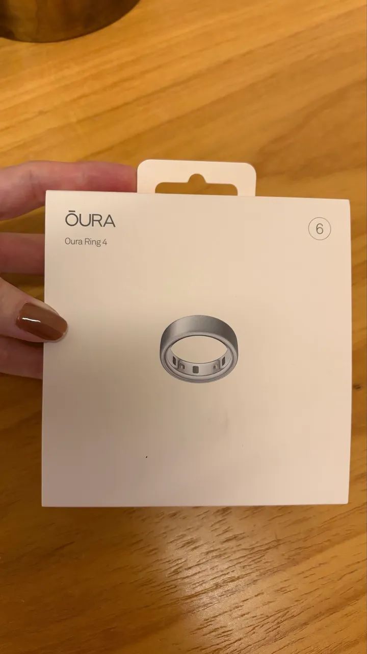 Oura Ring 4 LACRADO prata escovado número 6