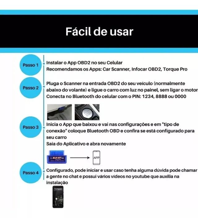 scanner automotivo bluetooth android elm327 obd11 - Foto 2