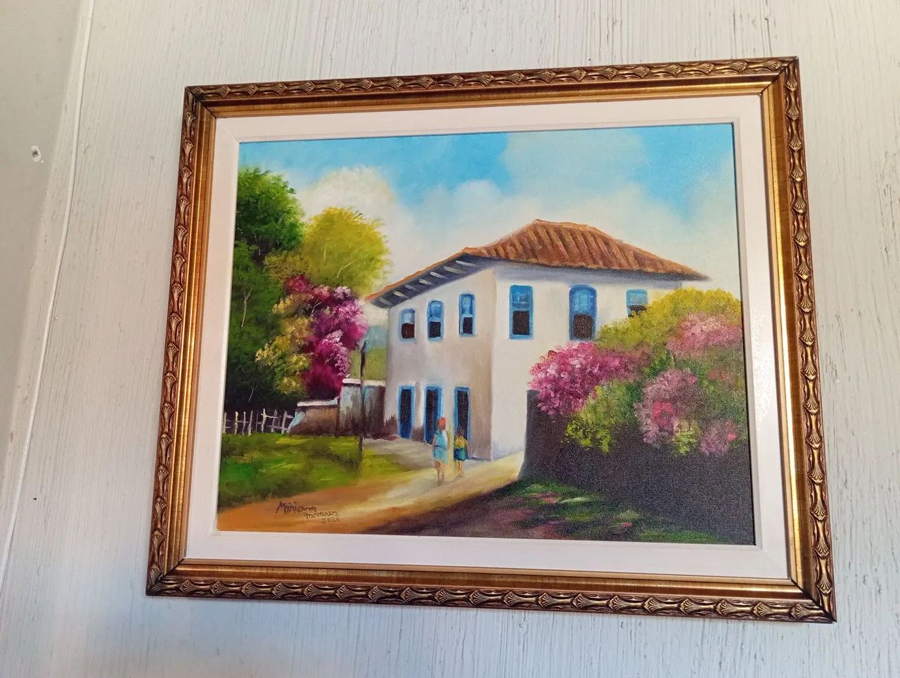 Pintura óleo sobre tela 