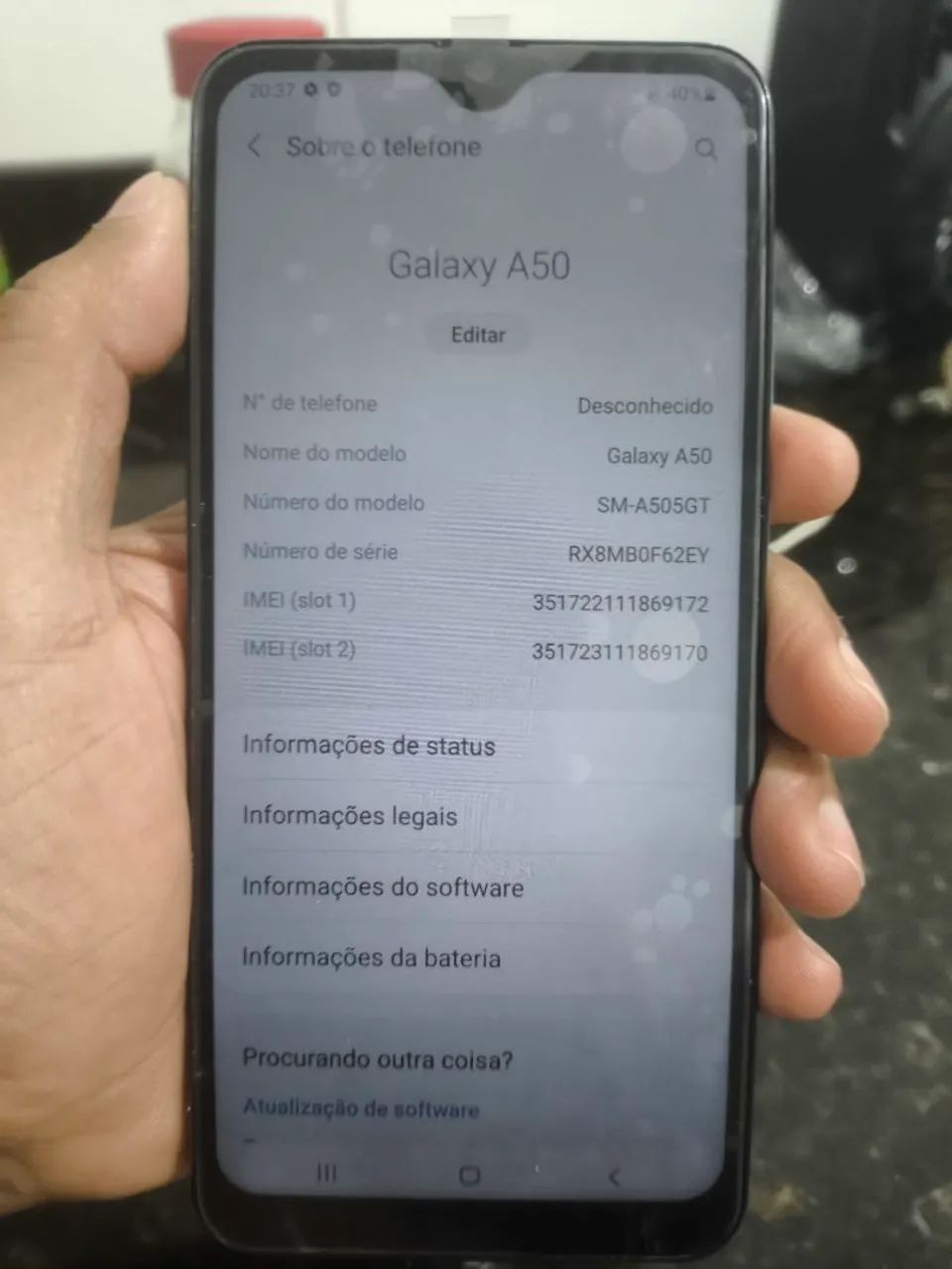 A50 zero só pega e falar