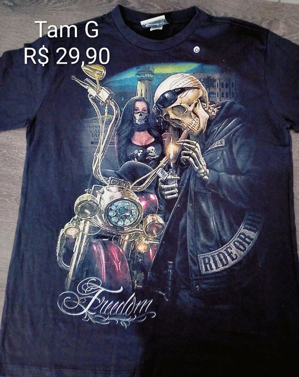 Camisetas preta manga curta  - Foto 2