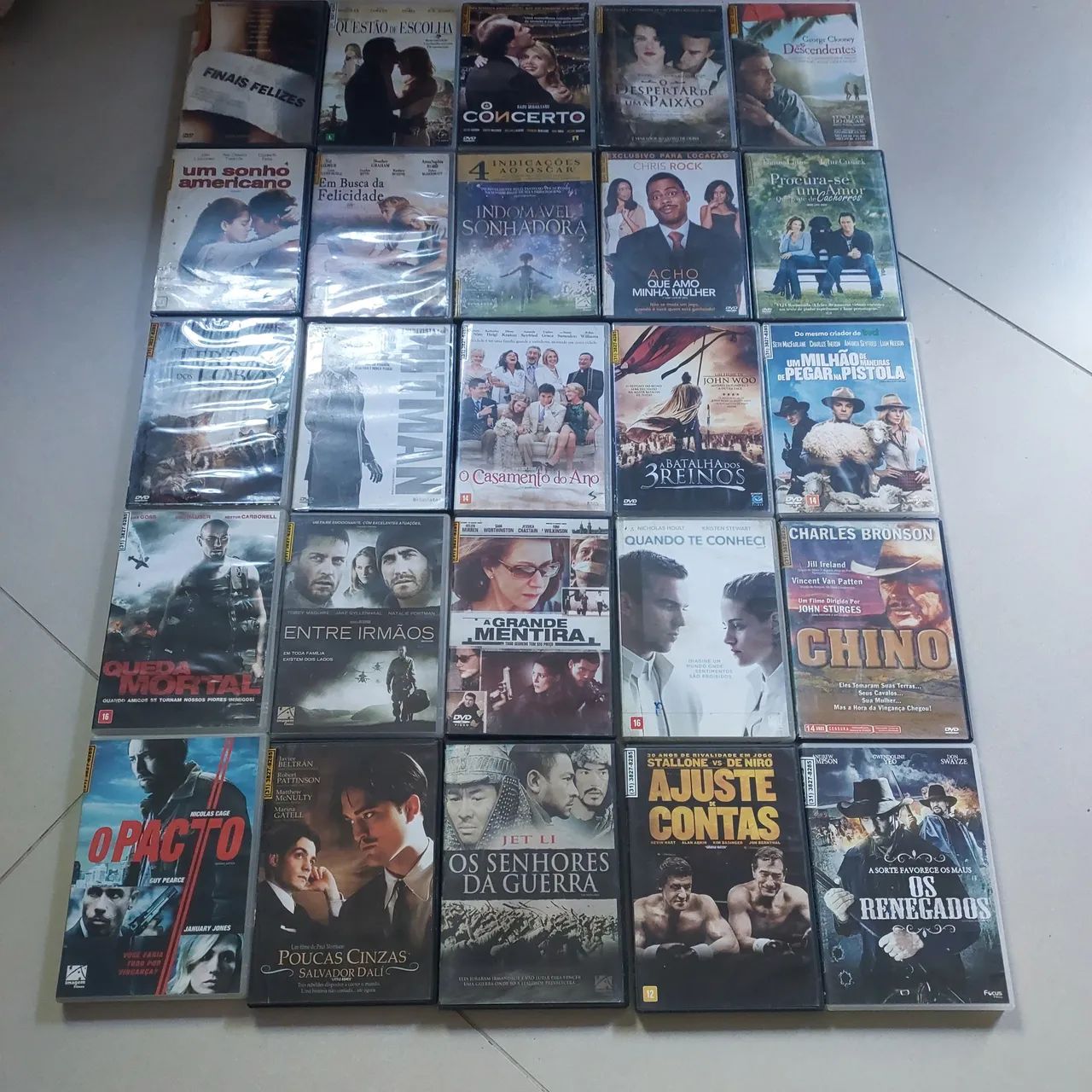 Lote 25 DVDs filmes
