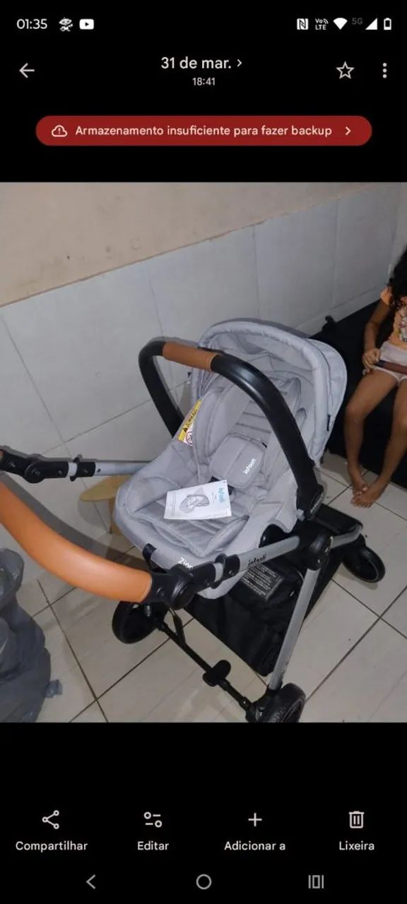 Carrinho de bebê nunca usado - Foto 2